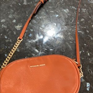 Michael kors orange crossbody bag